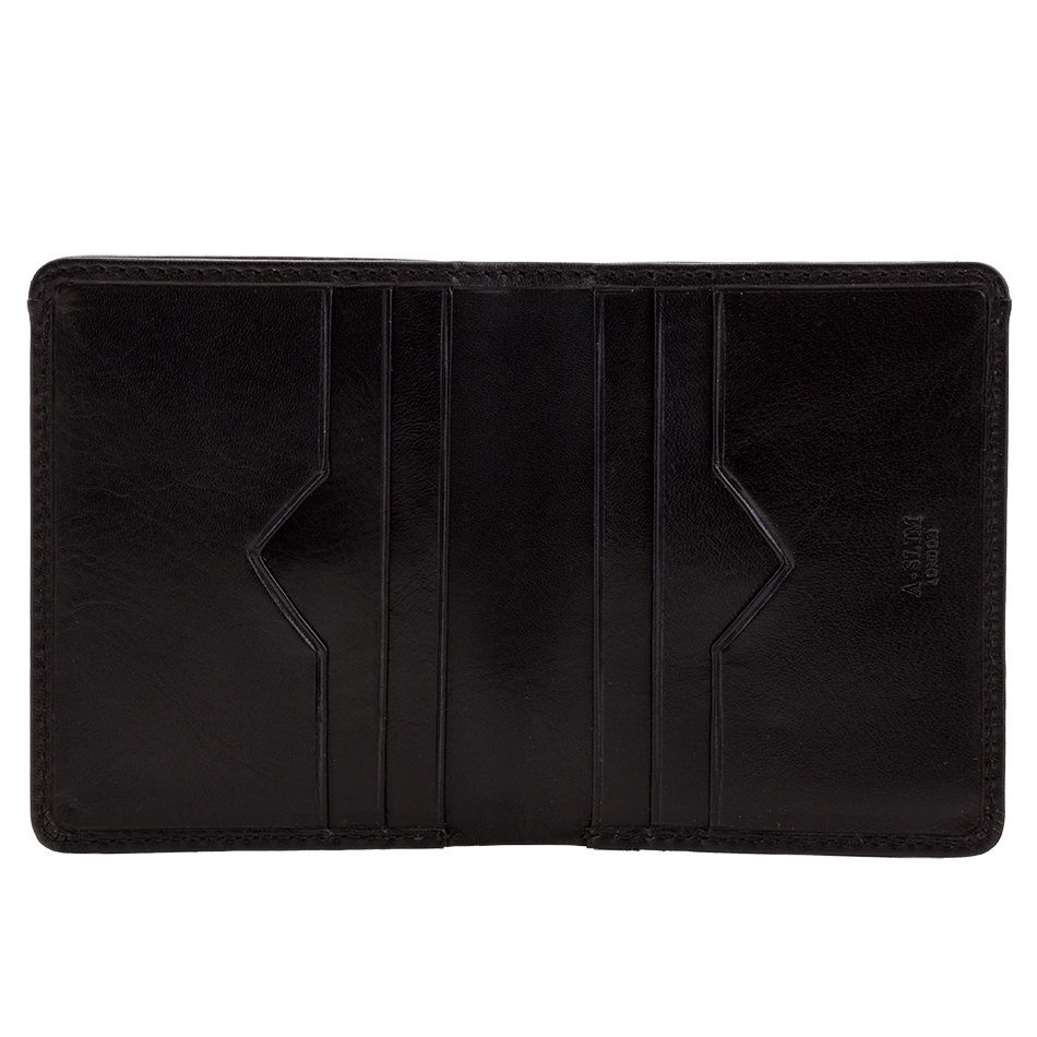 A-SLIM Leather Wallet Chikara - Black